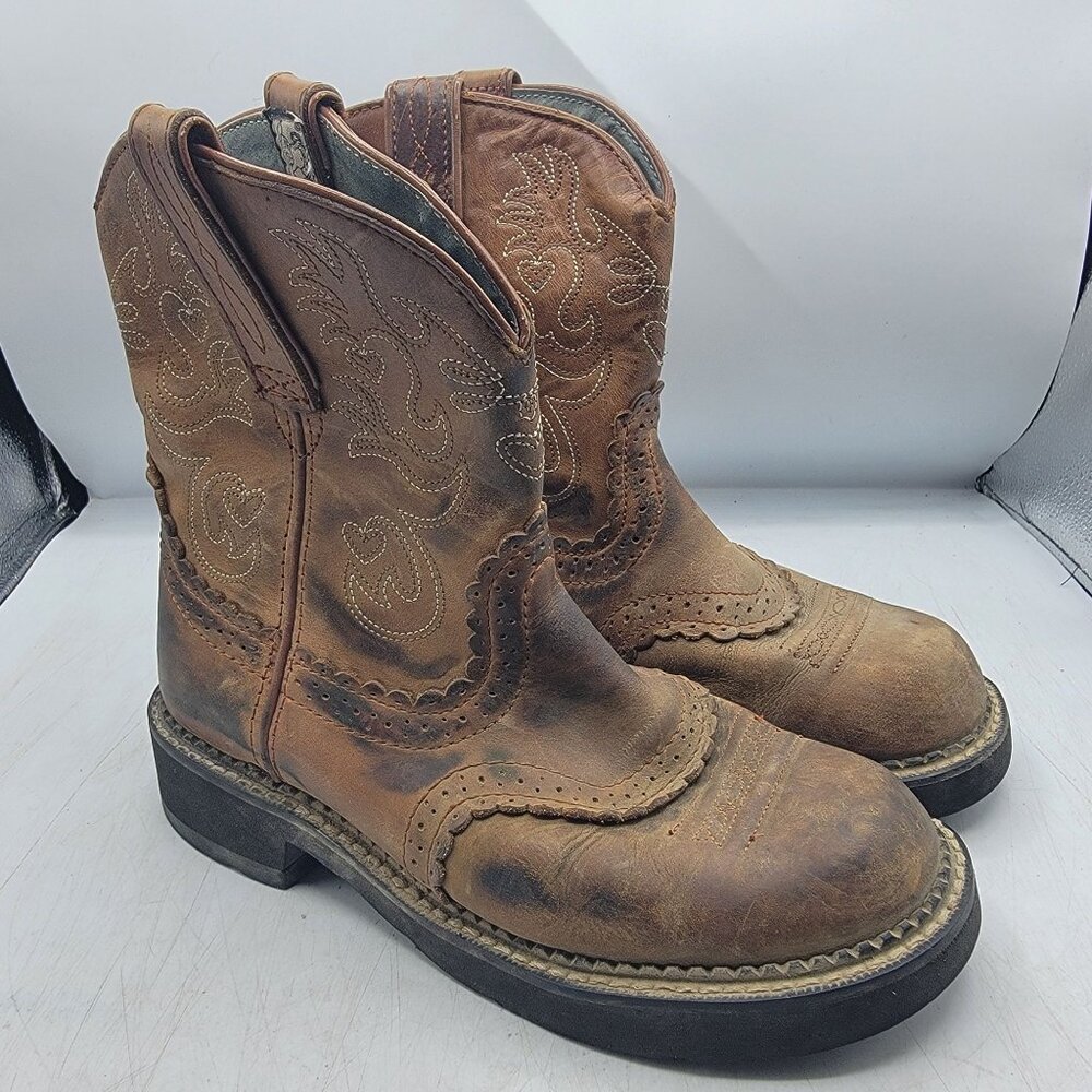 Ariat Fatbaby Womens Size 7 B Brown Boots Cowgirl Western Equestrian